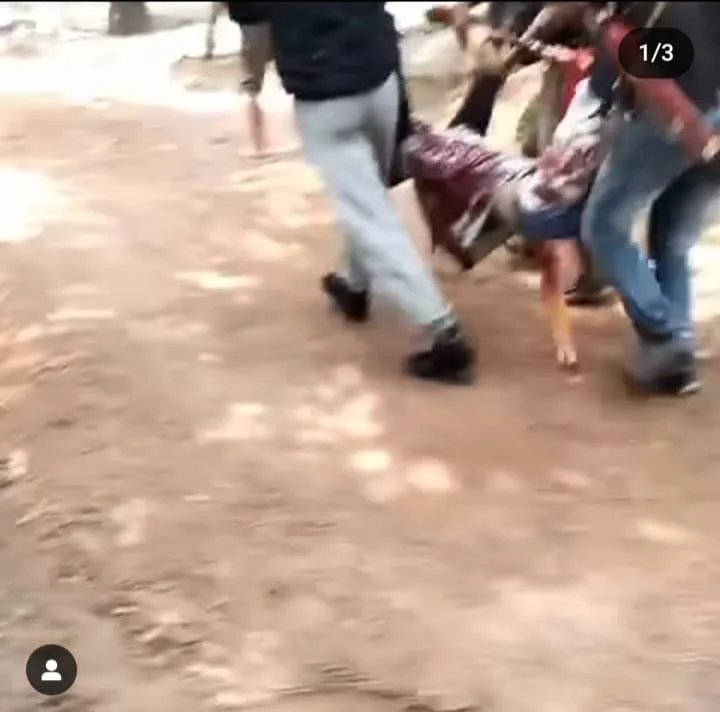 Korban dalam demo konflik lahan sawit di Kabupaten Seruyan, Kalimantan Tengah, Sabtu (7/10/2023). Foto: Walhi Kalteng
