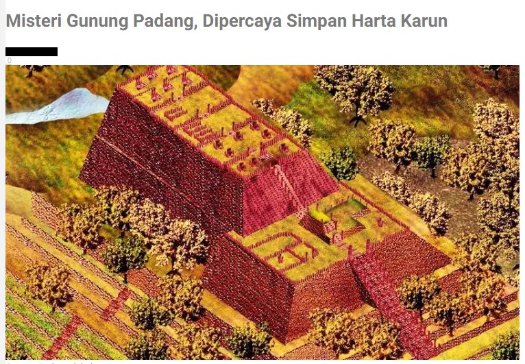 Piramida Mesir Masih Kalah Dari Gunung Padang Indonesia Foto : borobudurnews.com