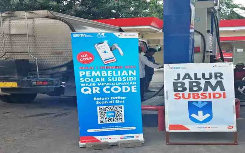 Ilustrasi solar subsidi (Dok, Kontan)