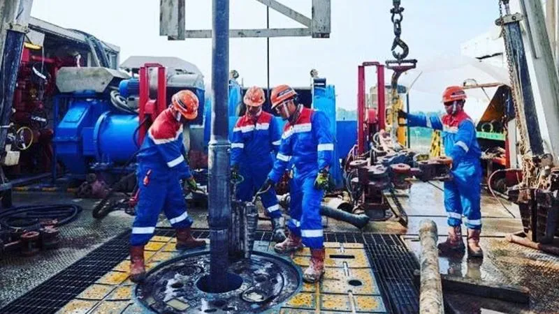 Ilustrasi: Kegiatan pengeboran di proyek JTB. (Pertamina)