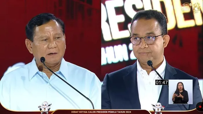 Tak Salaman usai Debat, Anies: Saya Cari Tak Ada, Prabowo: Saya Senior. (doc KPU.