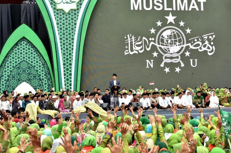 Joko Widodo hadiri harlah Muslimah NU (Dok.NU/Setpres RI)