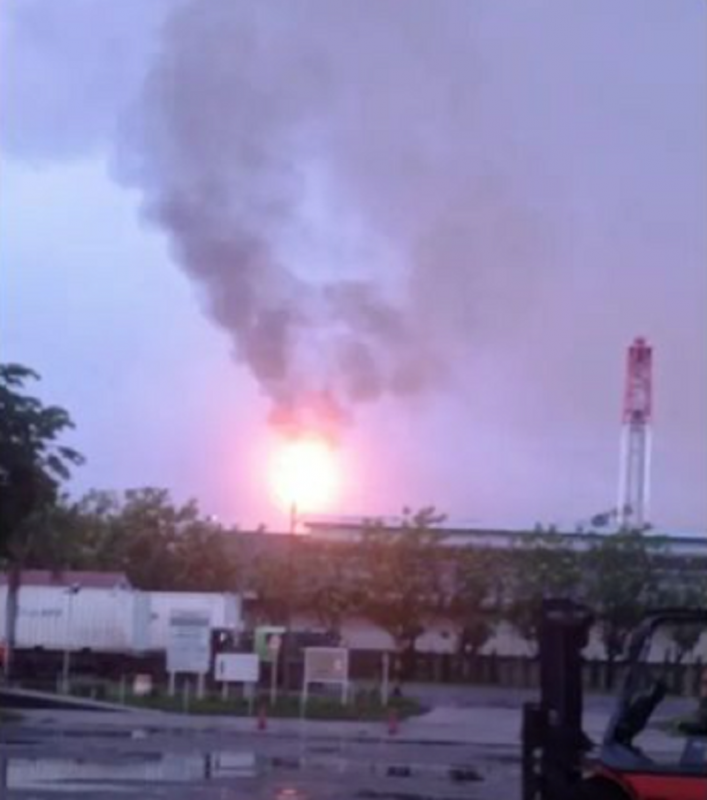 Kebocoran Gas di Pabrik Chandra Asri Pacific, BPBD Cilegon Minta Warga Gunakan Masker. Foto tangkapan layar IG Infocilegon.