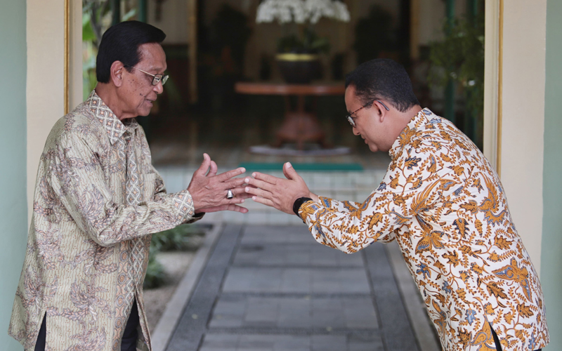 Anies Baswedan Bertemu Sri Sultan Hamengku Buwono X