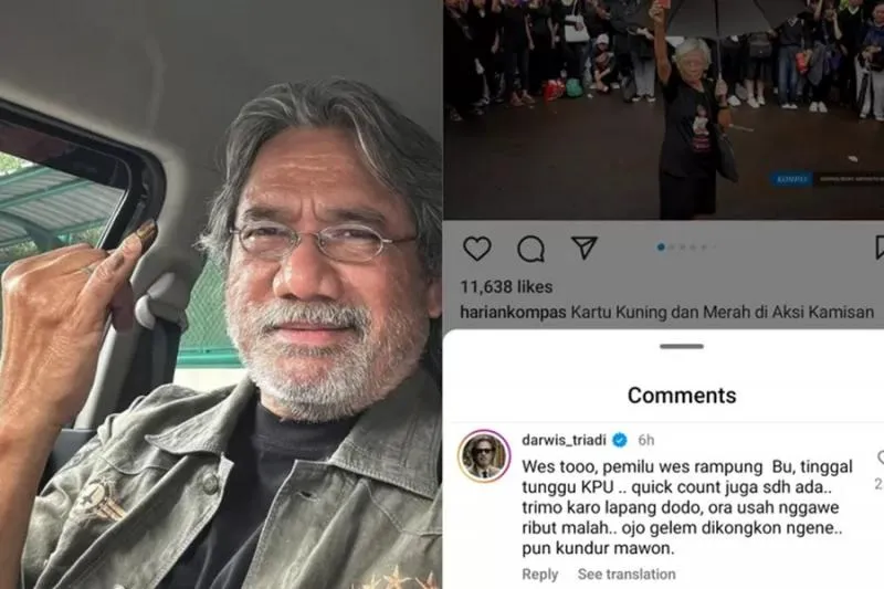 Dapat Banyak Kecaman, Darwis Triadi Hapus Tudingan Miring soal Kamisan. (Kolase dari berbagai sumber).