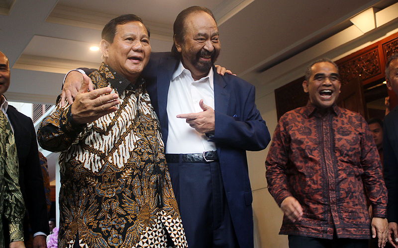 Prabowo Bertemu Surya Paloh: Kami Sepakat Kerja Sama untuk Rakyat