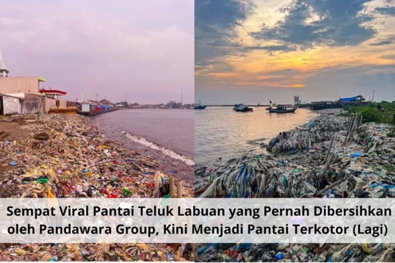 Respons Pemkab soal Pantai yang Dibersihkan Pandawara Group Kotor Lagi. (Istimewa).