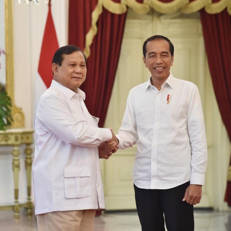 Ilustrasi: Presiden (2024-2029) terpilih Prabowo Subianto dan Presiden Joko Widodo. (Sekneg)