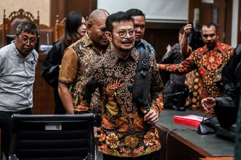 Syahrul Yasin Limpo Mantan Menteri Pertanian di Persidangan - Sumber Foto: Kompas.Com