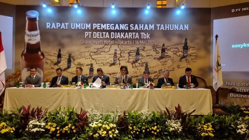 Suasana sidang RUPST PT Delta Djakarta Tbk ( Dok.LawJustice)