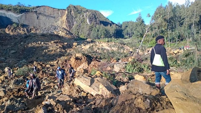 Bencana Longsor Parah Papua Nugini, 2.000 Orang Masih Terkubur