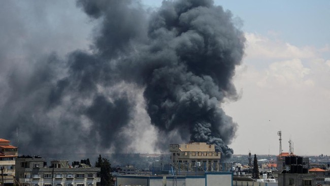 Ilustrasi Serangan brutal Israel Foto: REUTERS/Hatem Khaled
