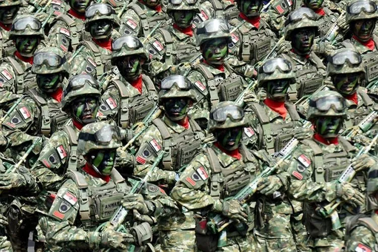 Pasukan Kostrad (Dok.KOMPAS.com / KRISTIANTO PURNOMO)