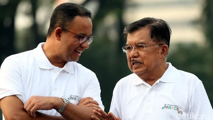 Ilustrasi: mantan Gubernur Jakarta Anies Baswedan bersama mantan Wakil Presiden Jusuf Kalla. (Detik)