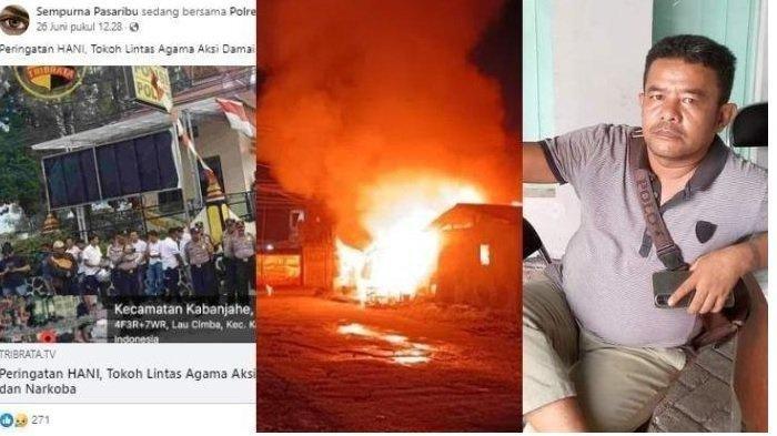 Kolase jurnalis yang tewas dibakar di Sumut (Dok.TRIBUN)