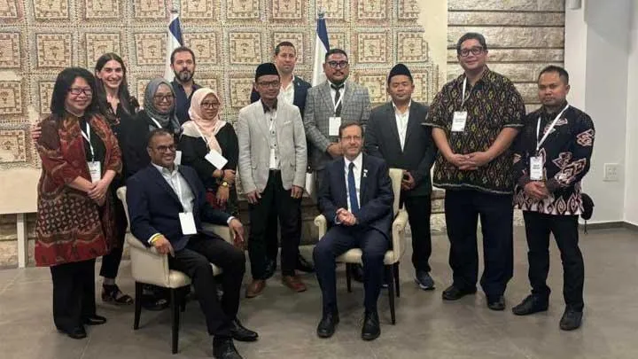 Lima Nahdliyin Bertemu Presiden Israel. (Istimewa).