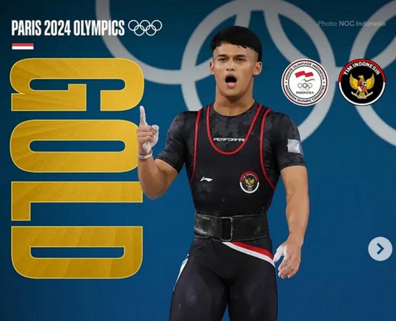 Raih Emas-Pecahkan Rekor Di Olimpiade 2024, Ini Sosok Rizki Juniansyah