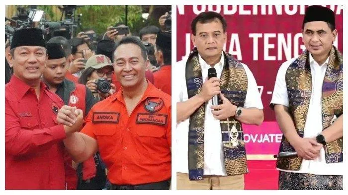 Andika-Hendi Resmi Lawan Luthfi-Taj Yasin. (Istimewa).