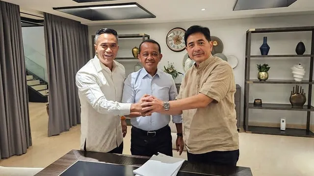 Pertemuan Bahlil Lahadalia dengan Anindya Bakrie dan Arsjad Rasjid. (instagram/bahlillahadalia).
