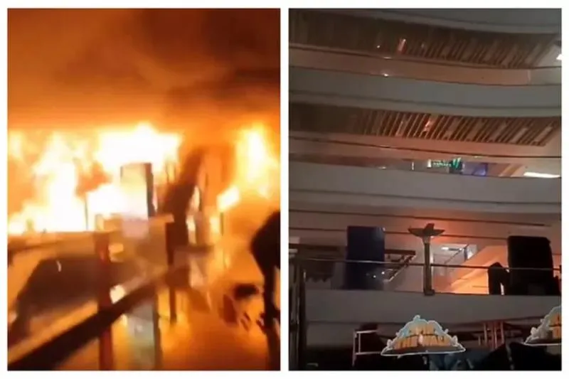 Mal Ciputra Jakarta Barat Kebakaran, Satu Restoran Hangus Terbakar. (Istimewa).