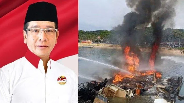 Speedboat yang Ditumpanginya Meledak, Cagub Malut Benny Laos Meninggal. (Istimewa).
