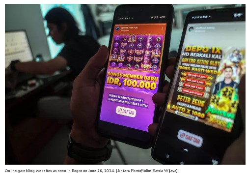 Judi online marak