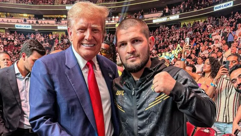 Ketika Trump Janji ke Khabib Hentikan Agresi Israel ke Palestina. (Istimewa).