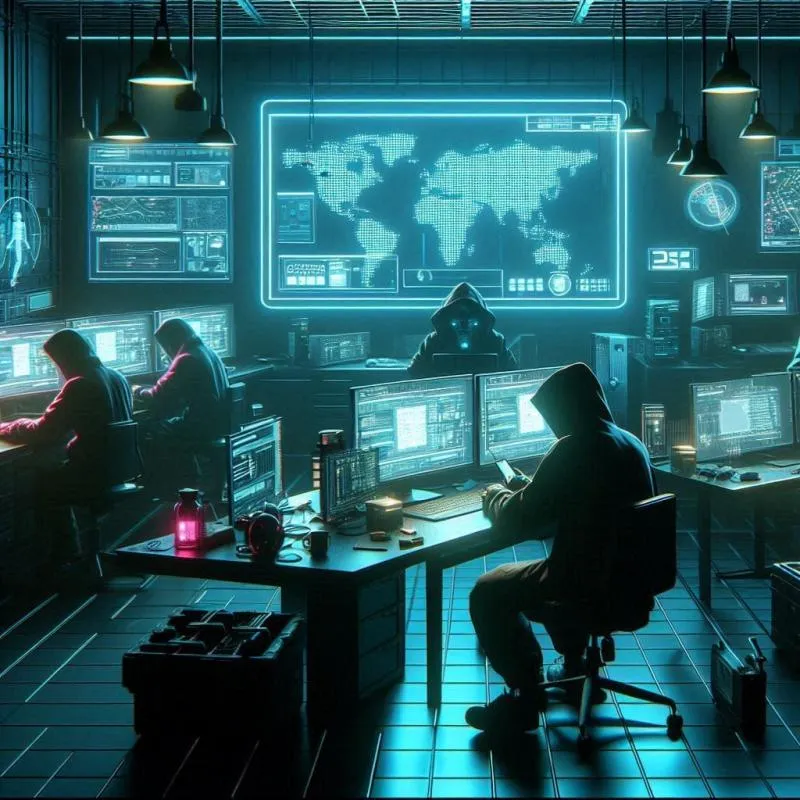 Ilustrasi: ruang operasional judi online. (bing)