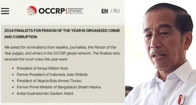 Nama Jokowi Mendadak Hilang dari Situs OCCRP, Kok Bisa? (Istimewa).
