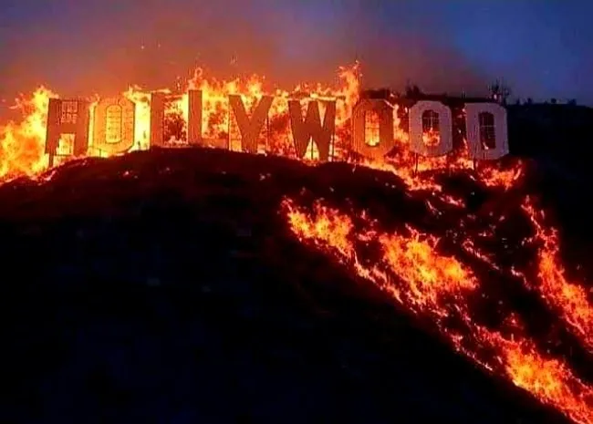 Los Angeles Terbakar Seperti Neraka Dampak Ucapan Presiden AS  Foto:m.merdekanews.co