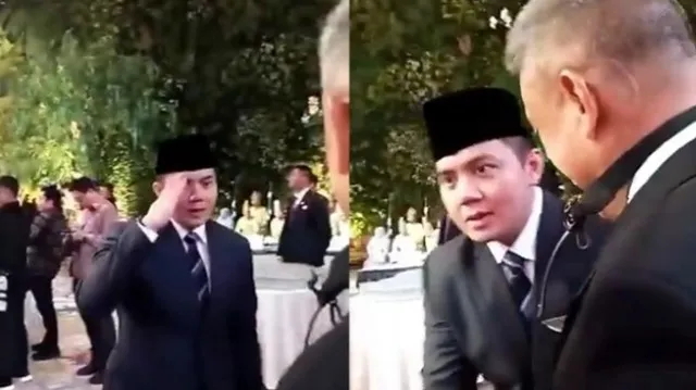 Respons Istana soal Viral Video Mayor Teddy Hormat ke Aguan. (Istimewa).
