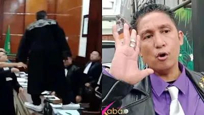 Injak-injak Meja di Ruang Sidang, Firdaus Resmi Dipecat dan SK Dicabut. (Istimewa).