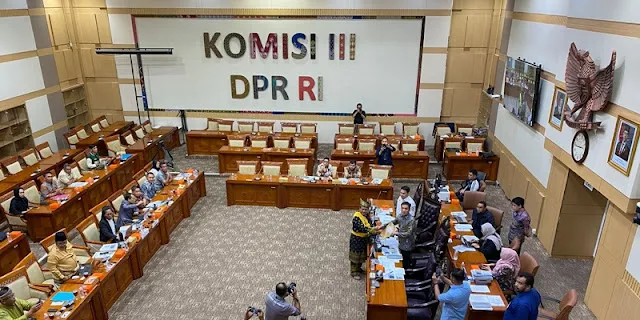 Ilustrasi Rapat Komisi III DPR RI (Istimewa).