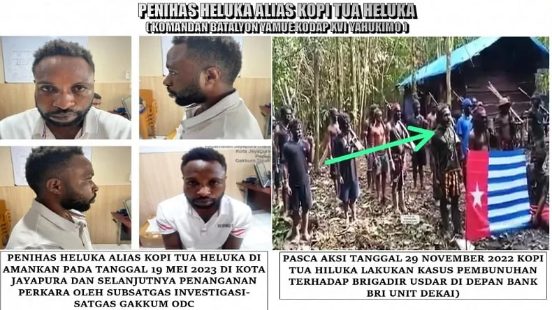 Komandan KKB Penihas Heluka. (Istimewa).