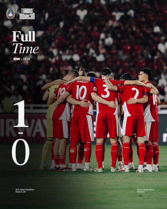 Prabowo Optimis Timnas Lolos Piala Dunia 2026 usai Menang vs Bahrain. (Akun X Timnas).