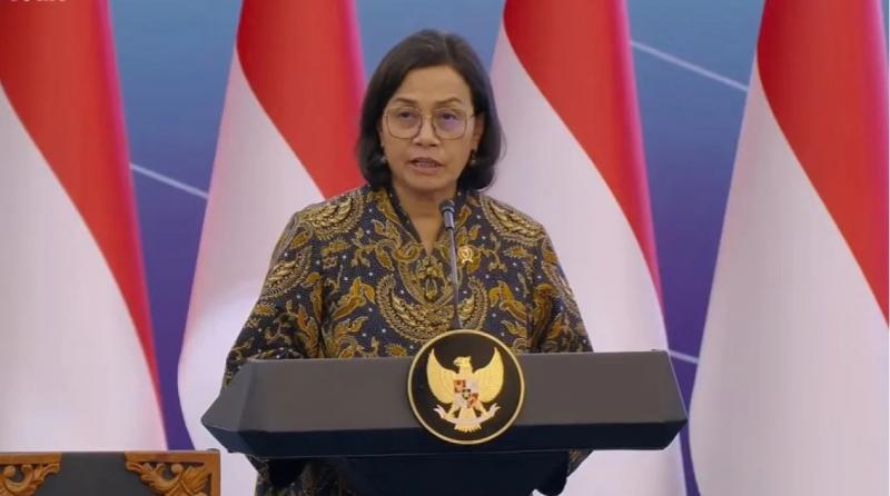 Sri Mulyani :Ilmu Ekonomi Tidak Berguna Hadapi Tarif Tump foto :viva.co.id