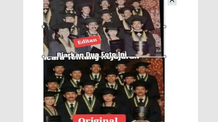 Temuan Pakar Digital Forensik: Foto Wisuda Jokowi di Medsos Editan. (Istimewa).