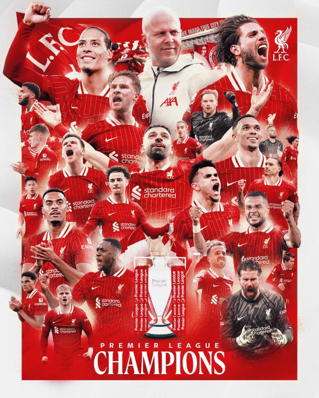 Resmi, Liverpool Juara Liga Inggris & Mo Salah Cetak Rekor Bersejarah. (X Liverpool).