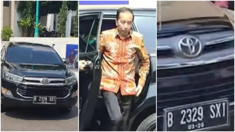 Heboh Mobil yang Ditumpangi Jokowi saat Melapor Ternyata Nunggak Pajak. (Istimewa).