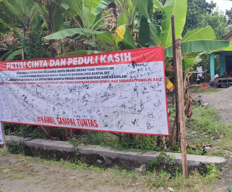  Petisi Cinta Pembela Mbah Tupon Untuk Bongkar Mafia Tanah  foto RRI.co
