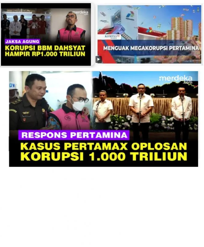 Kasus Korupsi Pertamina Rp1.000 Triliun Kemana?