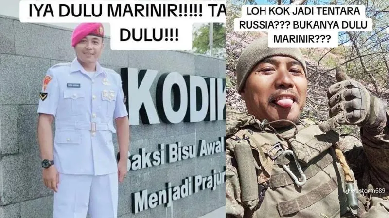 Viral Eks Prajurit TNI AL Jadi Tentara Rusia & Ikut Perang di Ukraina. (Istimewa).
