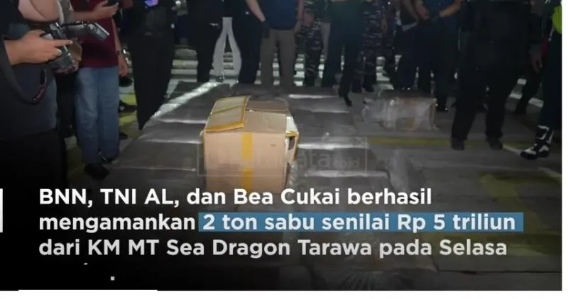 Siapa Otak Kasus Sabu 2 Ton di Batam  foto: katadata 