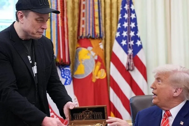 Elon Musk Pamitan ke Presiden Amerika Serikat Donald Trump usai Mundur dari Penasihat Donald Trump (AFP)