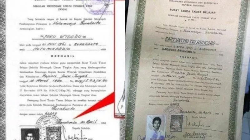 Ijazah SMA Jokowi Ditampilkan di Sidang, Tetap Fotocopy Bukan Asli. (Istimewa).