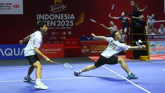 Indonesia Open 2025: Sabar/Reza Depak Unggulan Teratas, ke Semifinal. foto :horas Sinambela