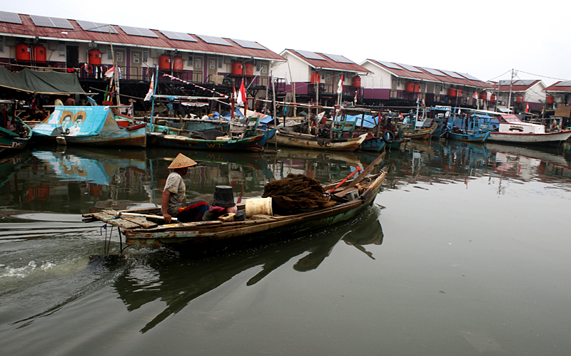 Penampakan Kampung Rumah Panggung Muara Angke