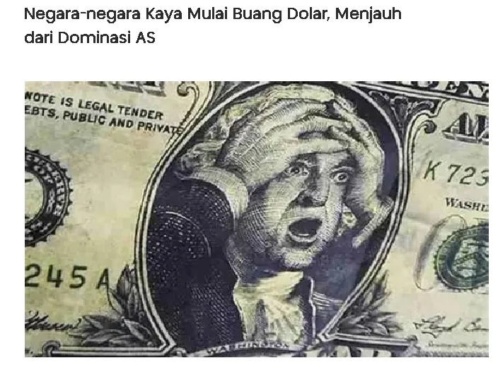 Dolar AS Meroket di Asia, Rupiah Ikut Tertekan, Yen Jatuh Paling Dalam   foto ekbis.sindonews.com