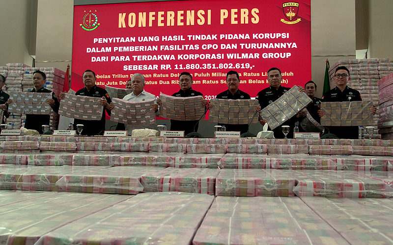 Kejagung Sita Rp 11,8 Triliun Uang yang Dikembalikan Wilmar Group