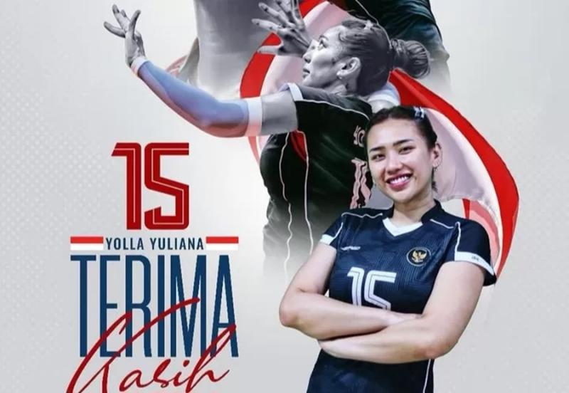 Resmi, Yolla Yuliana Pensiun dari Timnas Voli Indonesia. (Istimewa).